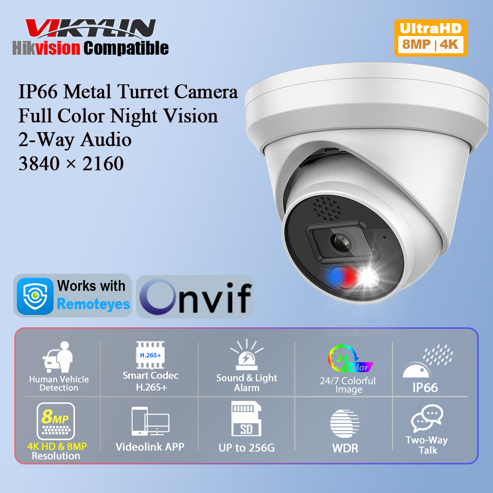Home Improvement Noise - Câmera IP Vikylin 4K 8MP com
