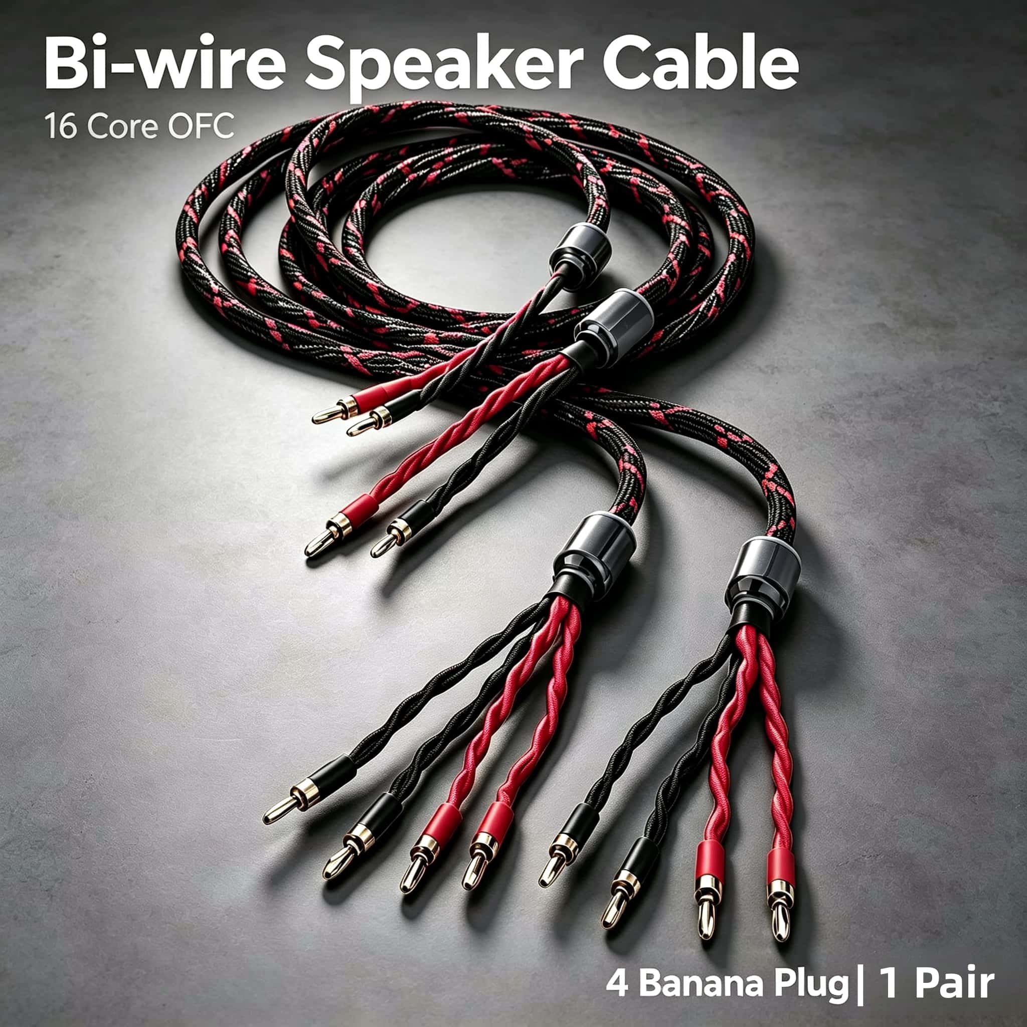 Home Improvement Dvd - Cabo de Alto-Falante Biwire OFC Banhado