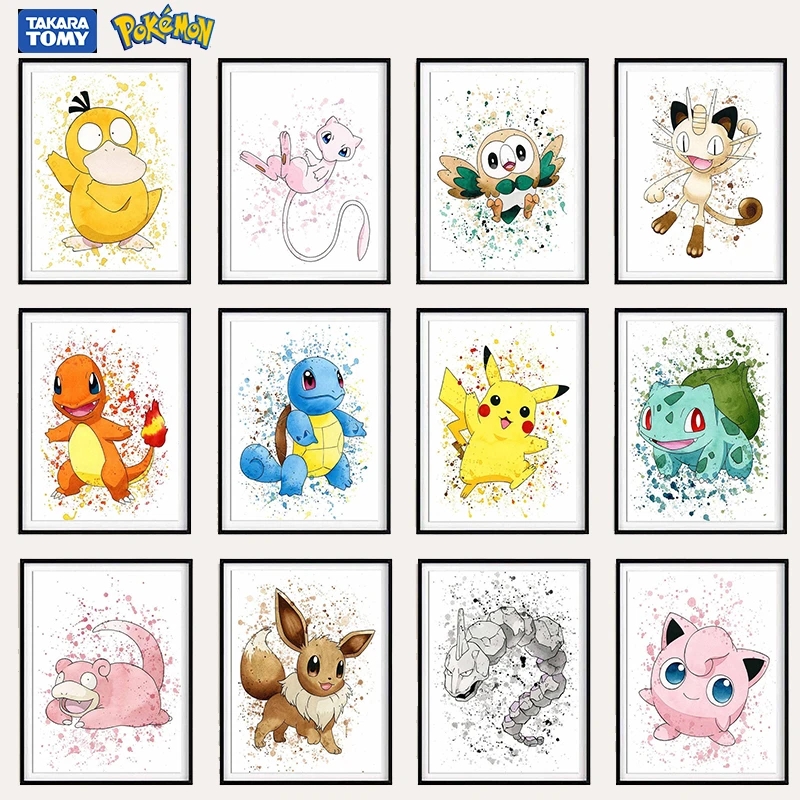 Home Improvement Tv Show - Pokemon anime quadrinhos pintura em tela