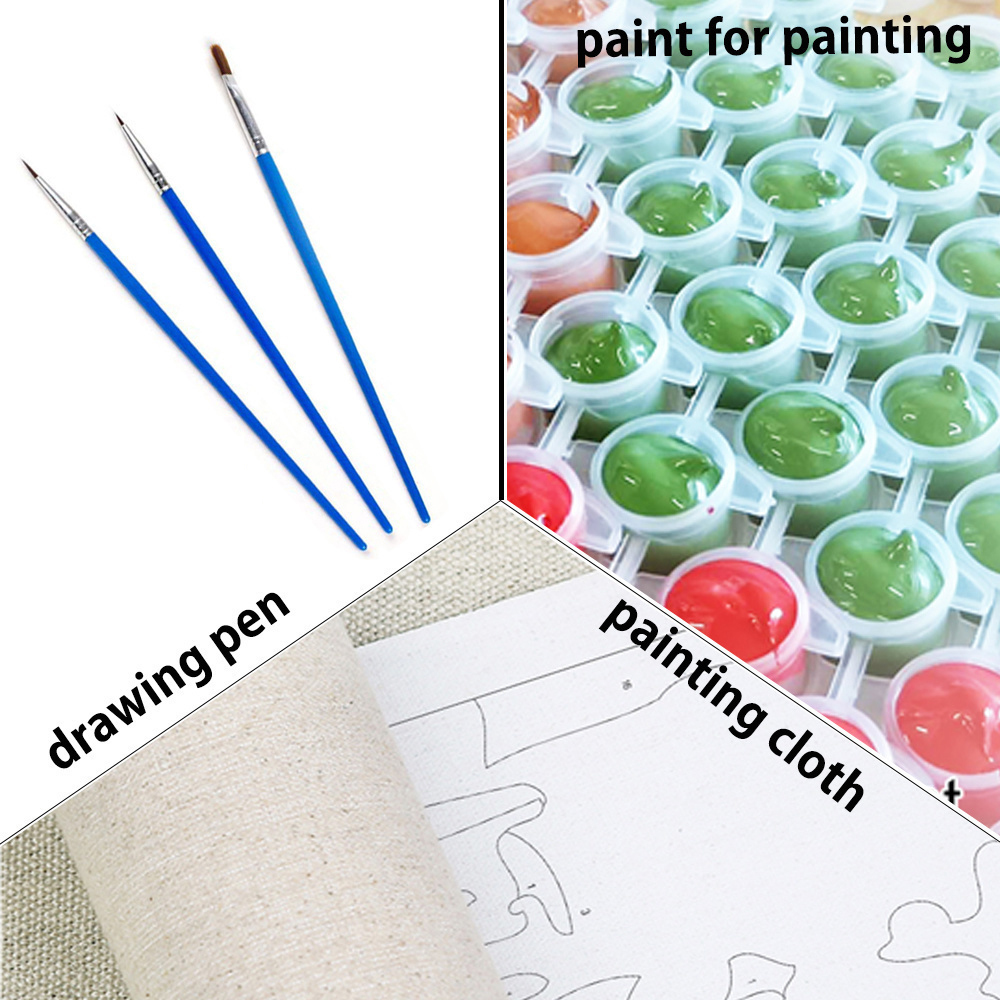 Diy pintura por números peônia - Home Improvement Tv Show avaliação e preço